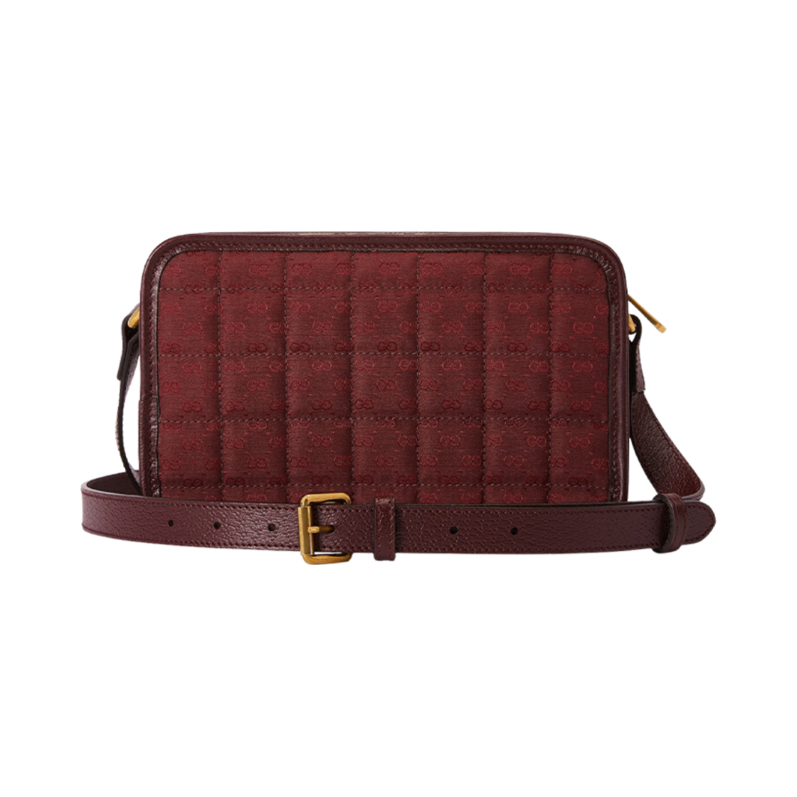 구찌 미니 GG 캔버스 미니 숄더백 버건디 GG 캔버스(Gucci Mini GG Canvas Mini Shoulder Bag Burgundy GG Canvas) - 3