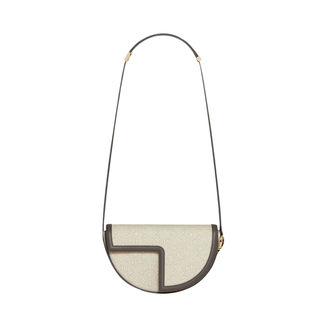 파투 르 파투 백 오가닉 코튼 자카트 레더 메달리온(Patou Le Patou Bag In Organic Cotton Jacquard Leather Medallion)