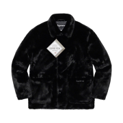 Supreme 2-Tone Faux Fur Shop Coat Black - 21FW