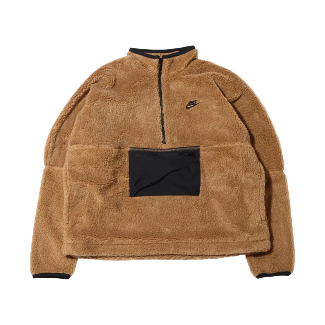Nike Nike Club Fleece+ Half Zip Anorak Dark Driftwood Black - Asia · XXL