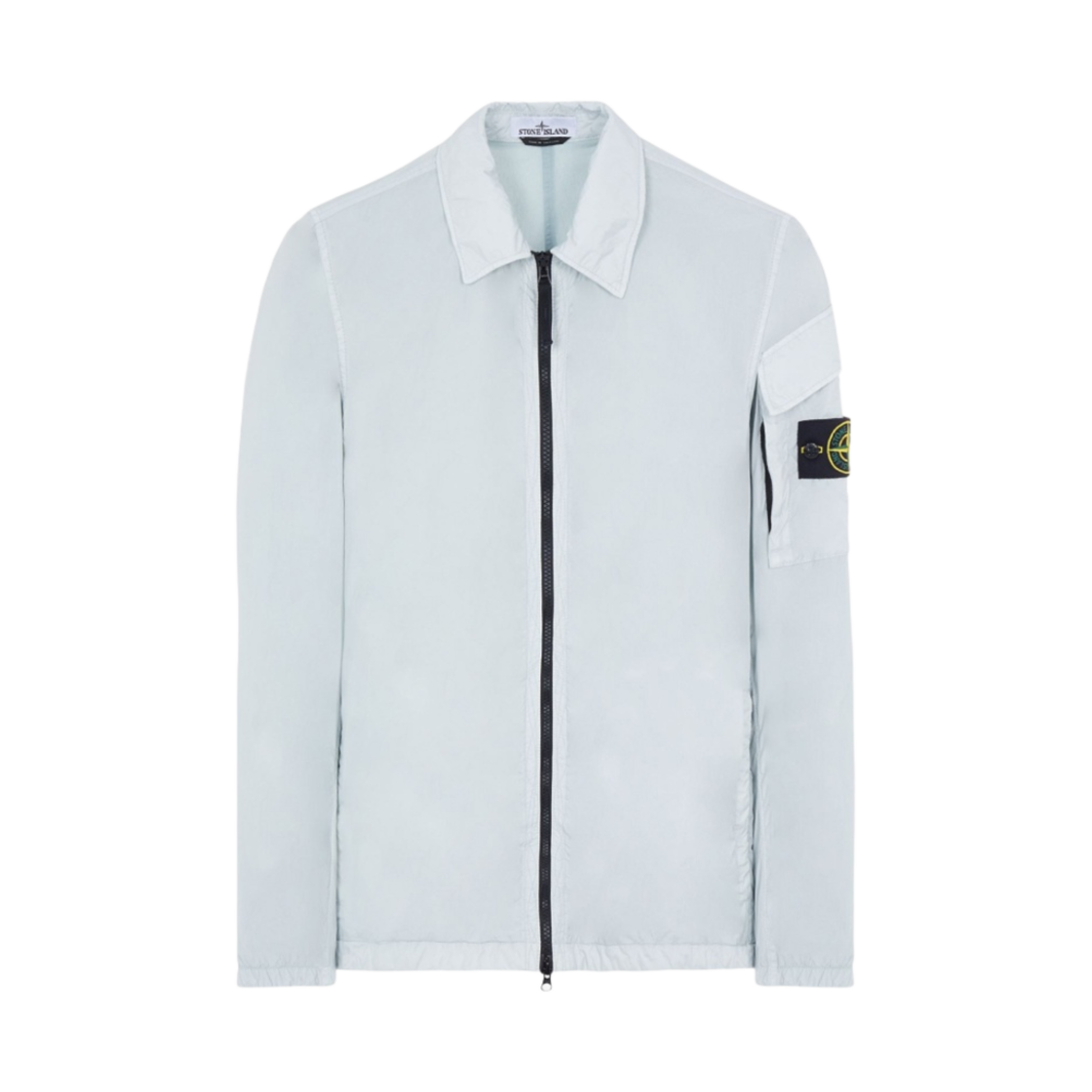 스톤 아일랜드 10223 크링클랩스 나일론 가먼트 다이드 오버셔츠 라이트 그레이 - 22FW(Stone Island 10223 Crinkle Reps Nylon Garment Dyed Overshirt Light Grey - 22FW)