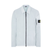 Stone Island 10223 Crinkle Reps Nylon Garment Dyed Overshirt Light Grey - 22FW