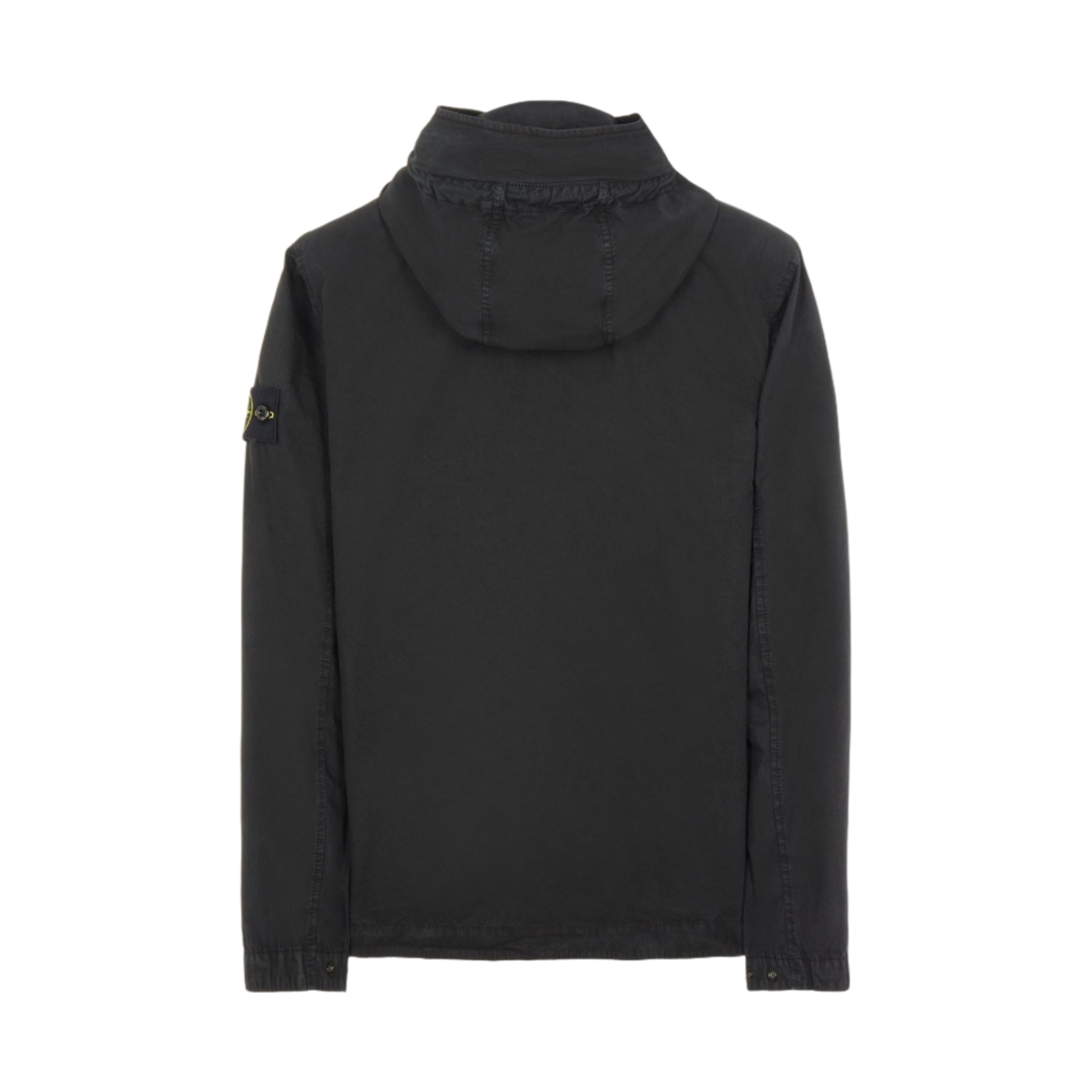 스톤 아일랜드 114WN 브러쉬드 코튼 캔버스 후드 오버셔츠 블랙 - 22FW(Stone Island 114WN Brushed Cotton Canvas Hooded Overshirt Black - 22FW) - 2