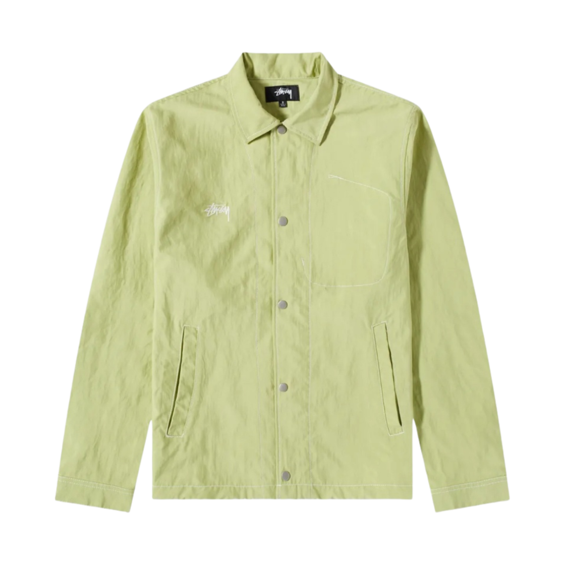 스투시 나일론 폴섬 나일론 자켓 페이디드 라임(Stussy Nylon Folsom Jacket Faded Lime) - 1