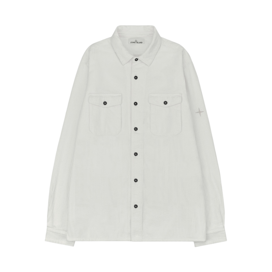 스톤 아일랜드 12111 코튼 코듀로이 셔츠 화이트 - 21FW(Stone Island 12111 Cotton Corduroy Shirt White - 21FW) - 1