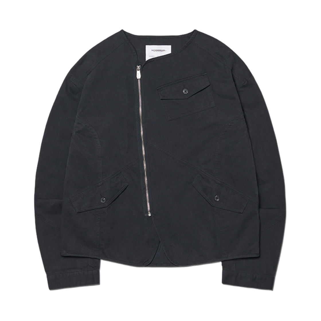 노매뉴얼 카라리스 자켓 워시드 블랙