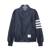 Thom Browne Solid Swim Tech 4-Bar Blouson Jacket Navy