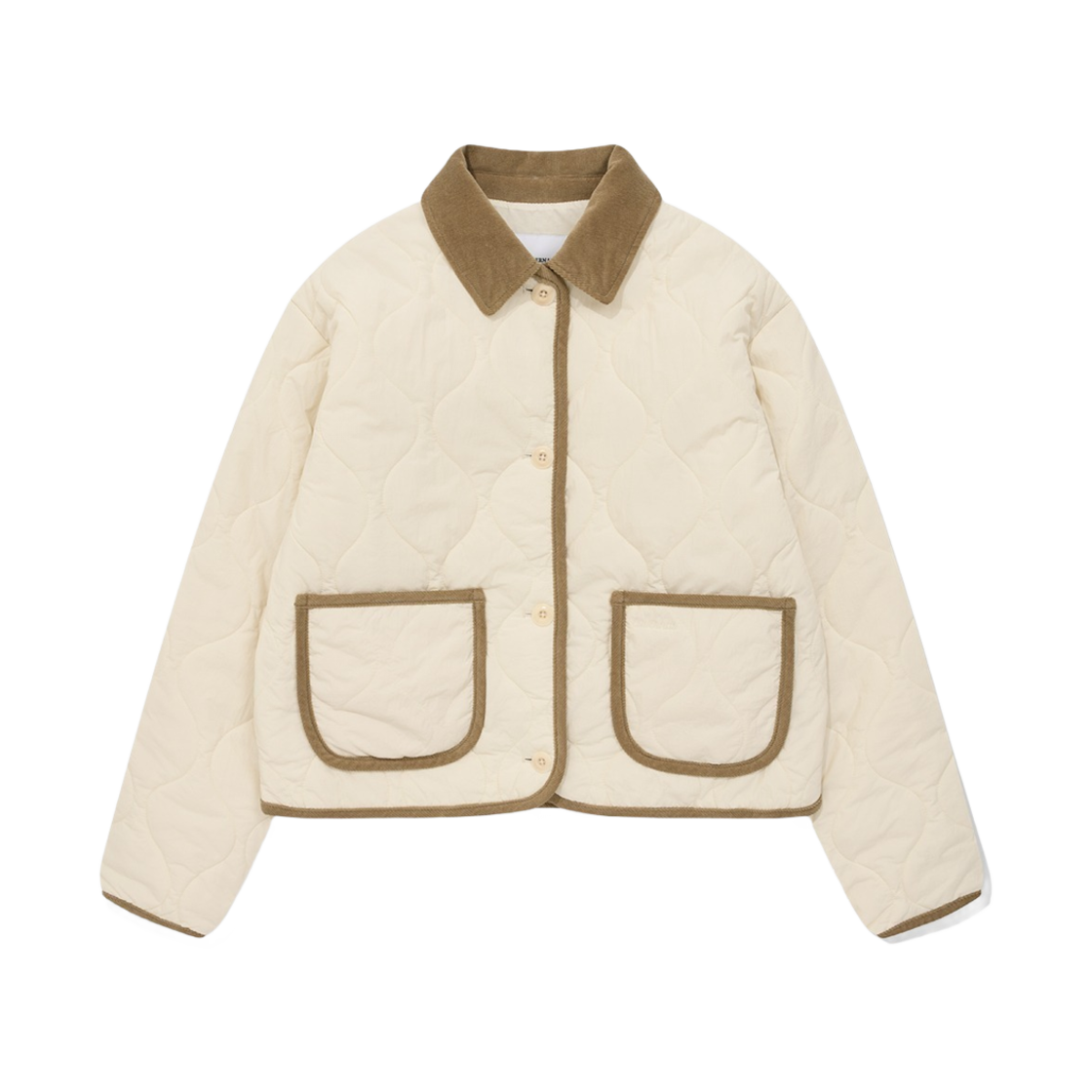 (W) 커버낫 카라 퀼팅 자켓 아이보리((W) Covernat Collar Quilting Jacket Ivory)