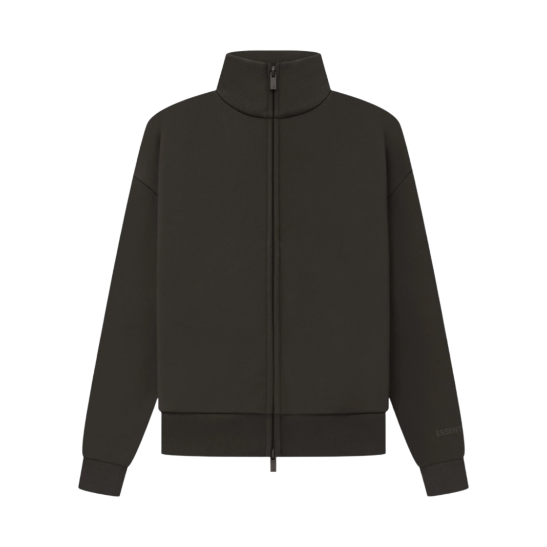 - (W) Essentials Full Zip Jacket Off Black - 23SS