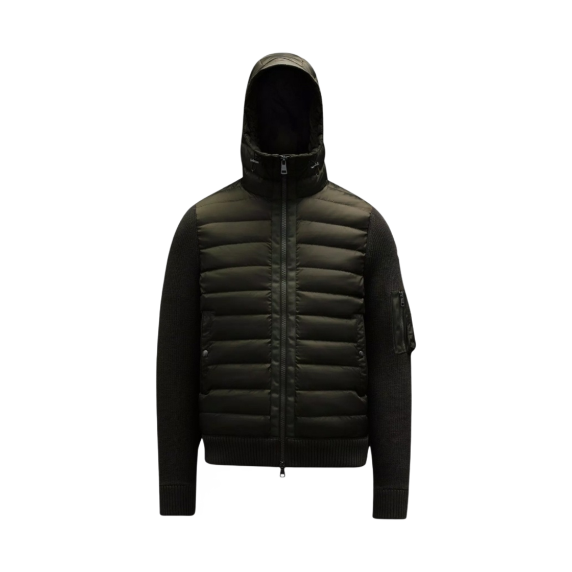 몽클레르 패딩 울 후드 그린 - 23FW(Moncler Padded Wool Hoodie Green - 23FW) - 1