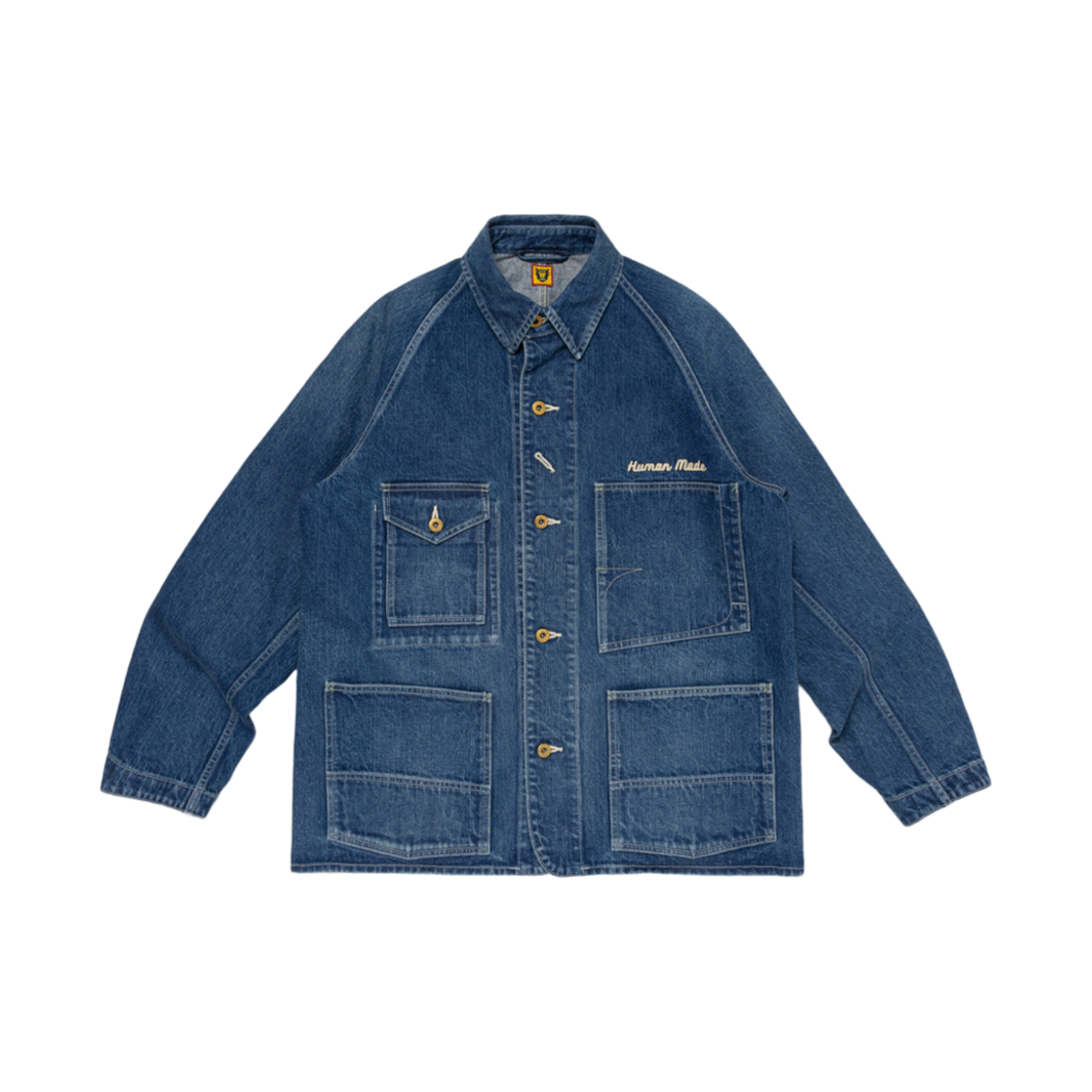 휴먼 메이드 데님 커버롤 자켓 인디고(Human Made Denim Coverall Jacket Indigo) - 2