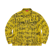 Supreme Black Ark Denim Trucker Jacket Fluorescent Yellow - 20FW