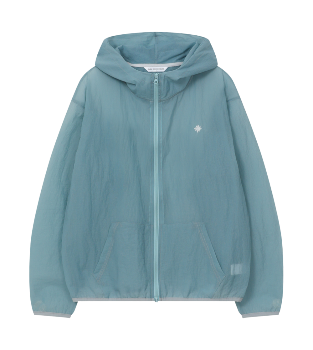 슬로우 레코드 하우스 메쉬 라이트웨이트 자켓 스카이블루(SLOW RECORD HOUSE Unisex Mesh Lightweight Jacket Skyblue)