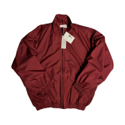 Undermycar Mu.24 Anti Fxxking Logo Play Crop Zip-up Jacket Wine