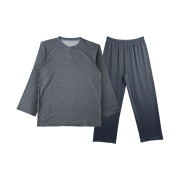 [3% 적립] Aone Unisex Mini Dot Round Pajamas Set Dot Gray