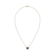 (W) Hermes Mini Pop H Pendant Gold & Noir