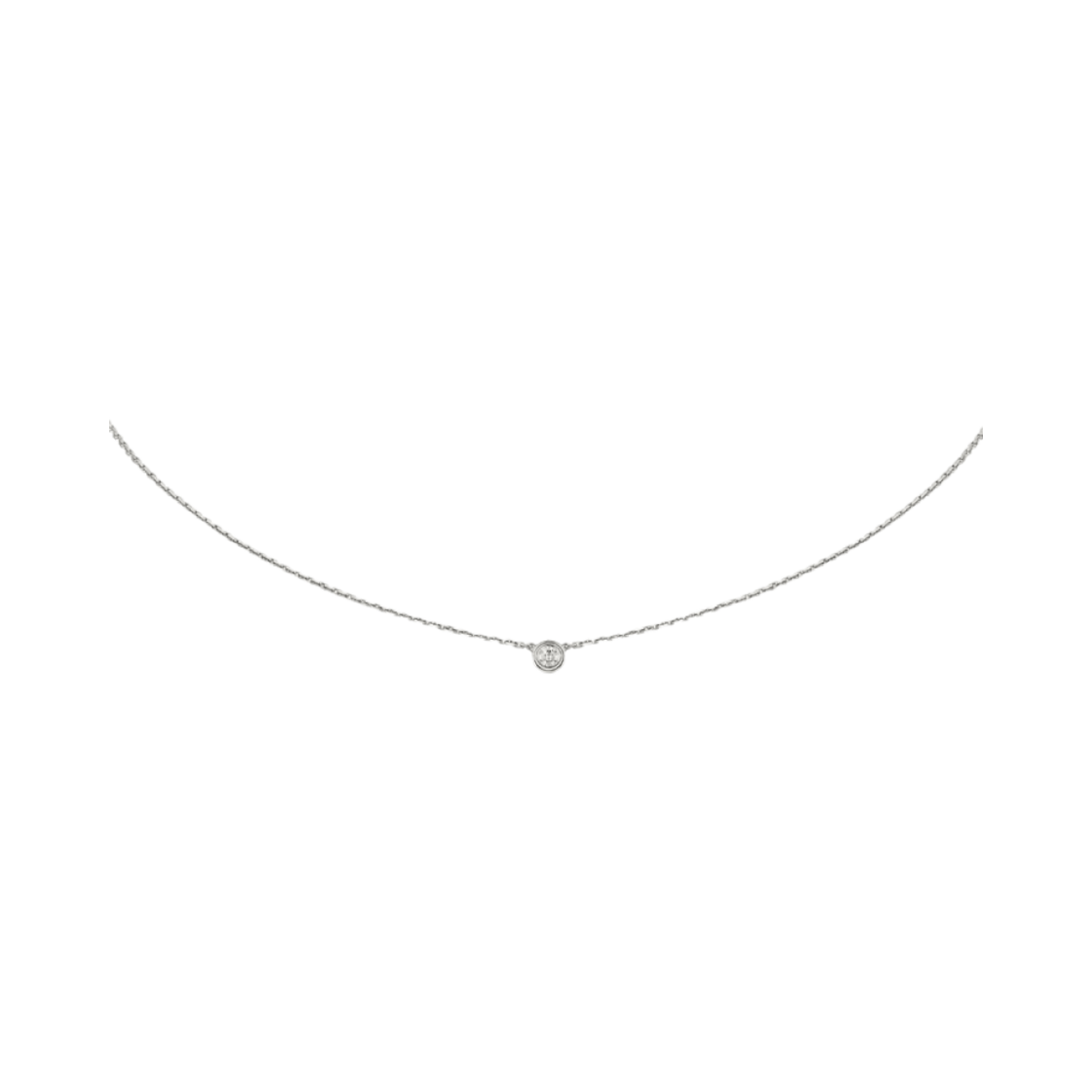 B7224515 (W) Cartier D'Amour Necklace XS White Gold Diamond