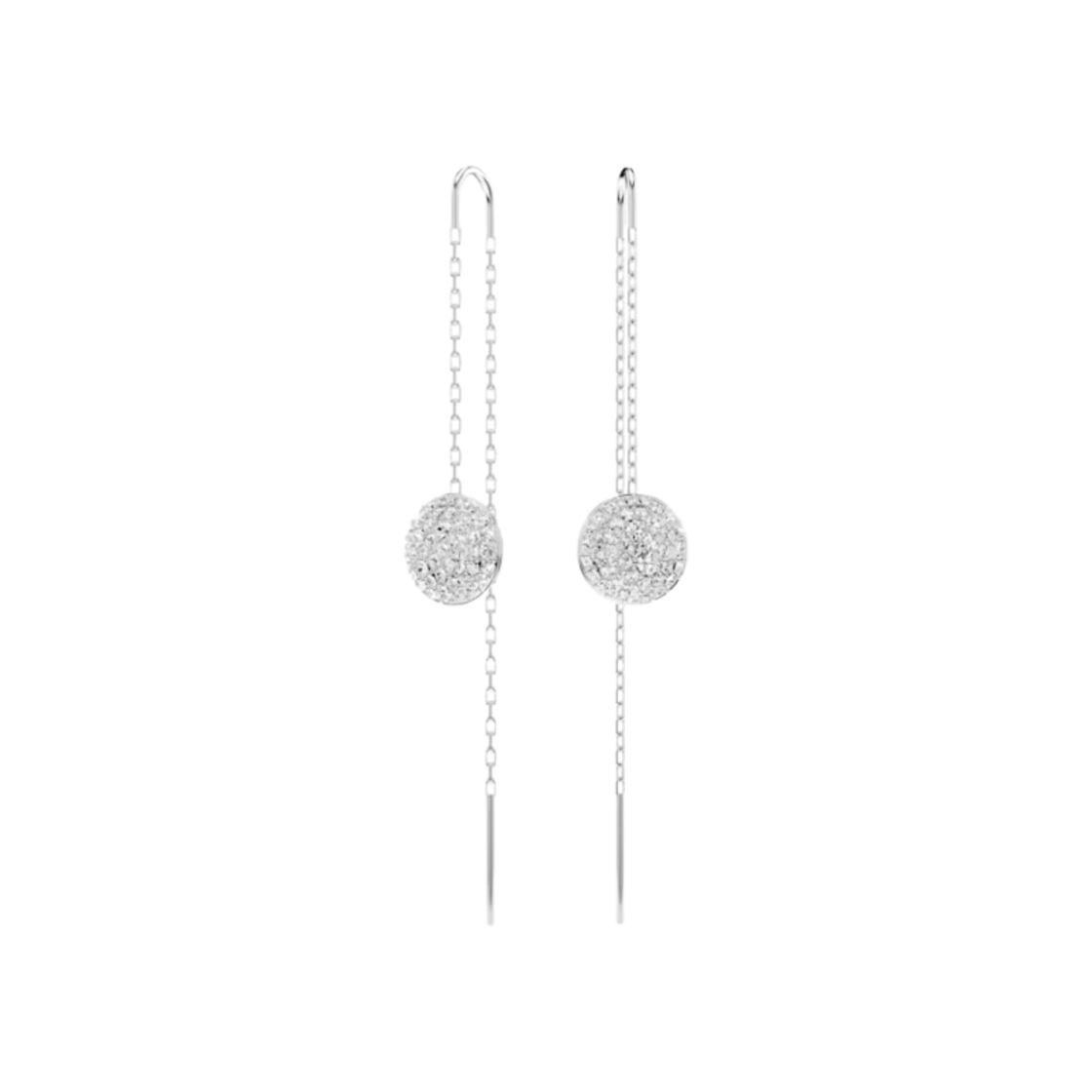 5683448 (W) Swarovski Sublima Drop Earrings White Rhodium Plated