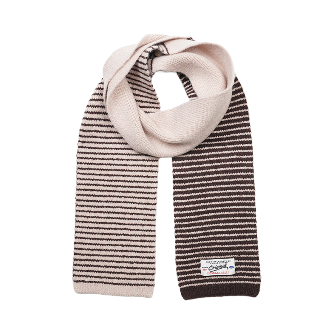 BS4FMF893PK Bensimon Color Block Knit Muffler Pink