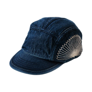 Kapital 10 oz. IDG x IDG Furoshiki Embroidery Denim Camp Cap Indigo