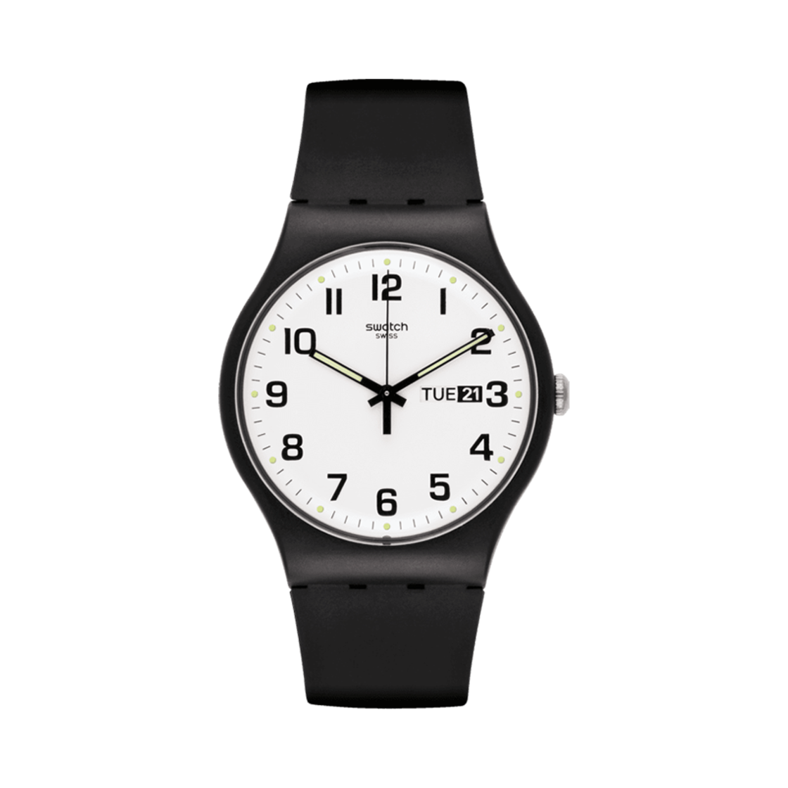 스와치 트와이스 어게인 41mm 쿼츠 블랙(Swatch Twice Again 41mm Quartz Black) - 1