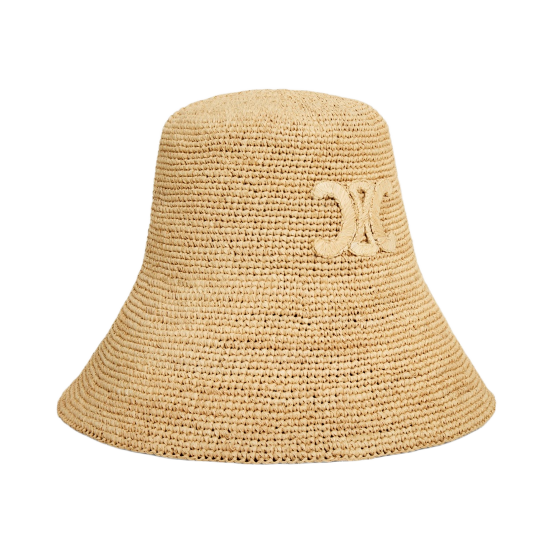 (W) 셀린느 트리옹프 버킷햇 라피아 내츄럴((W) Celine Triomphe Bucket Hat in Raffia Natural) - 2