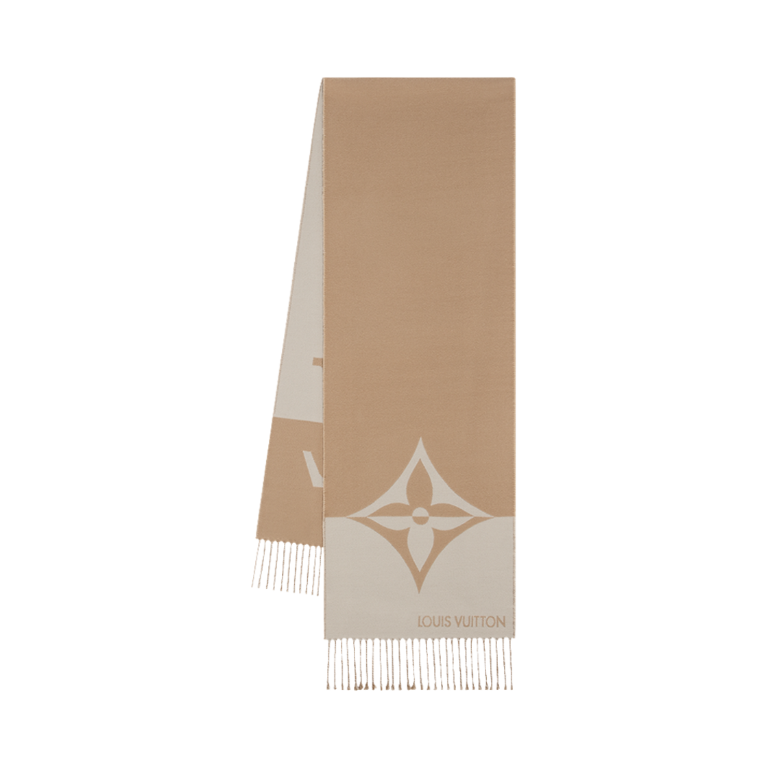 M79098 Louis Vuitton LV Graphic Dual Muffler Beige