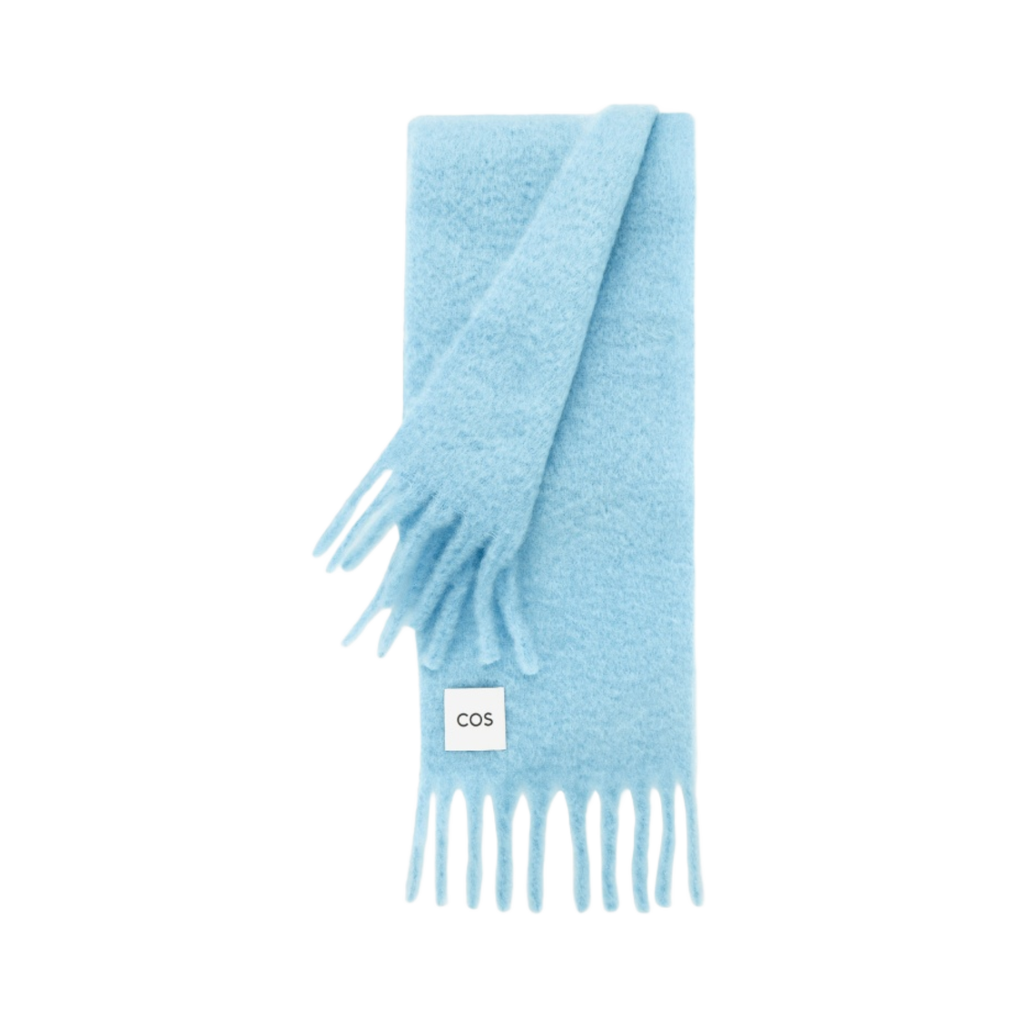 코스 오버사이즈 모헤어 블렌드 머플러 터콰이즈(COS Oversized Mohair Blend Muffler Turquoise)