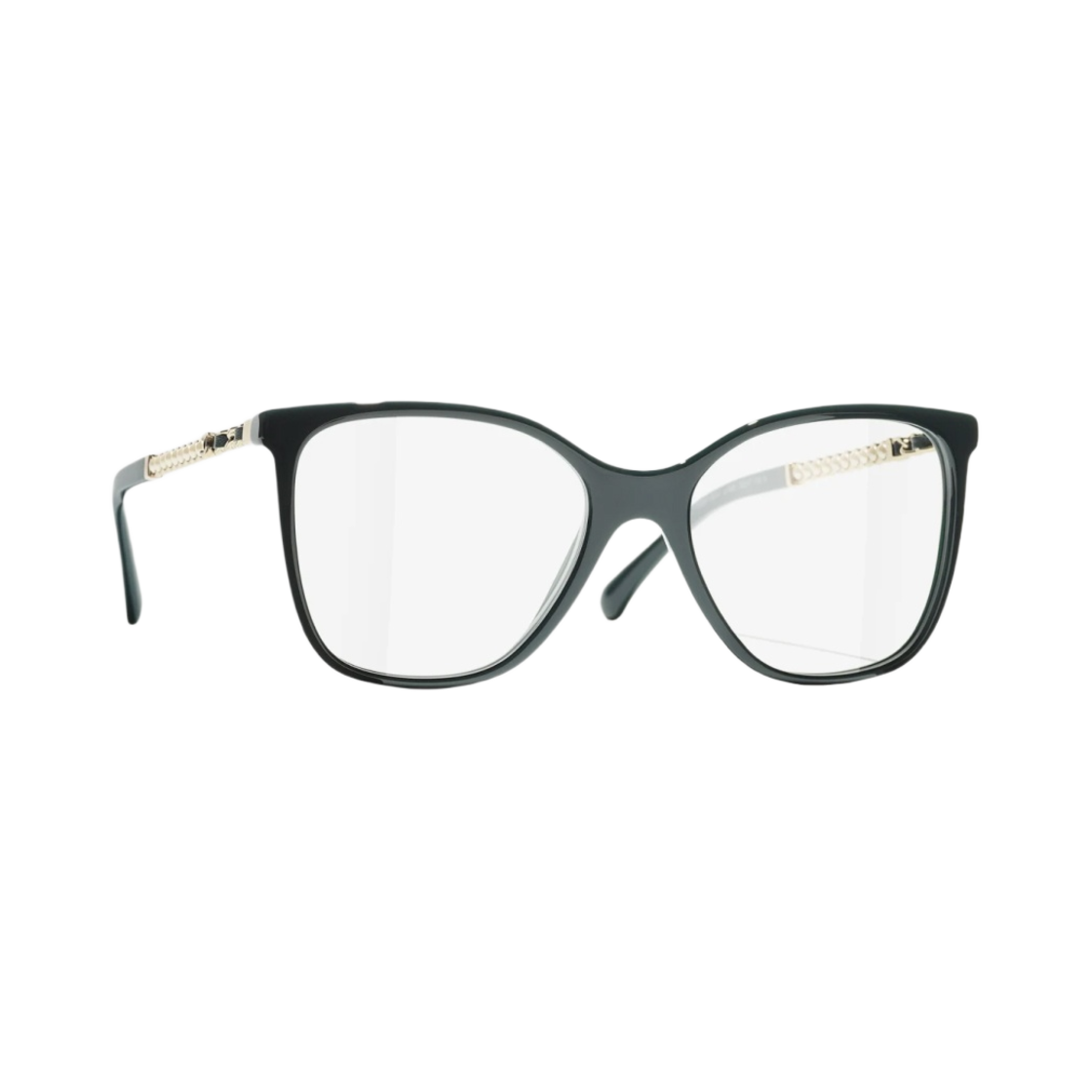 샤넬 스퀘어 프레임 아세테이트 글래스 펄 & 그린(Chanel Square Eyeglasses Acetate Glass Pearls & Green) - 2