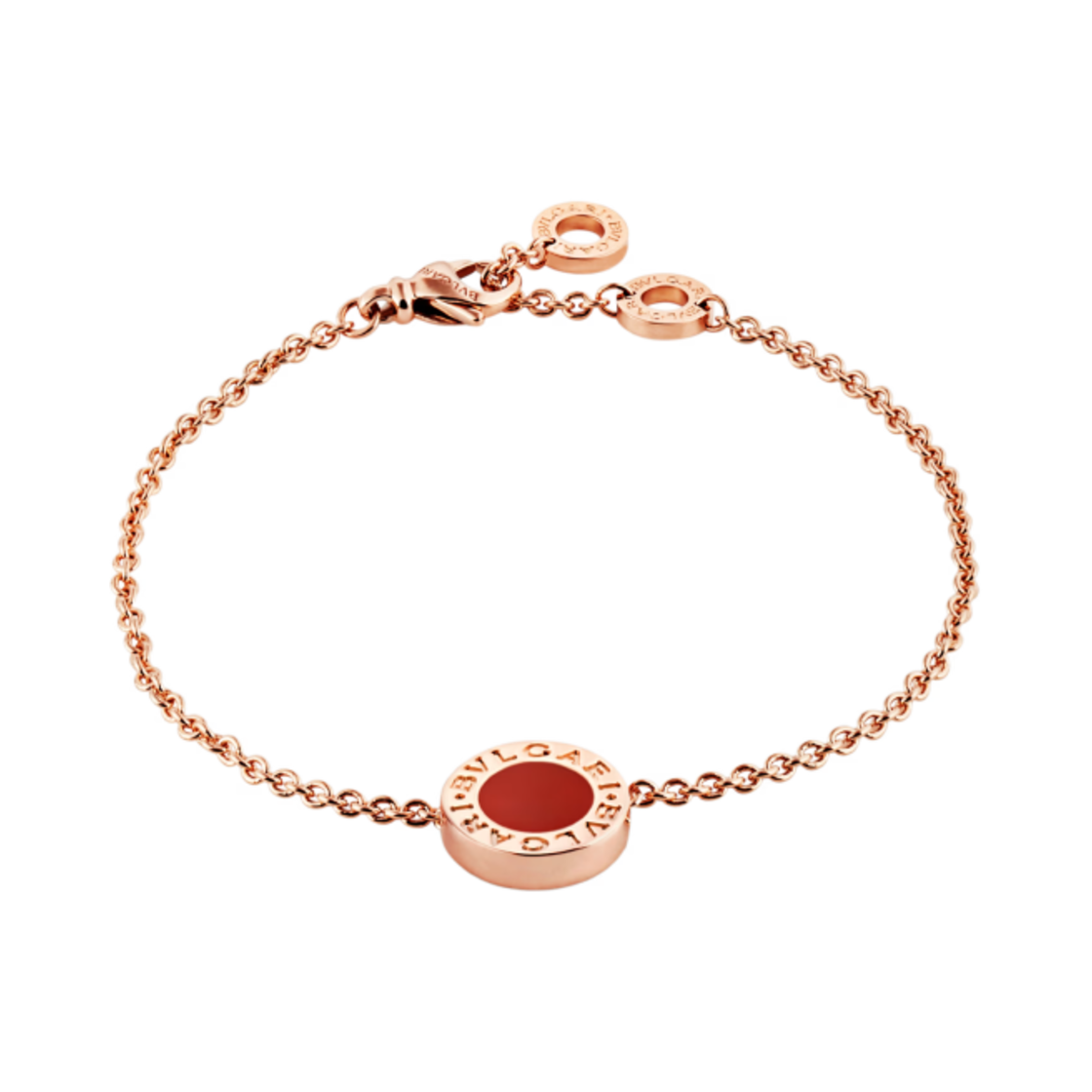 불가리 불가리 브레이슬릿 로즈 골드 레드(Bulgari Bulgari Bracelet Rose Gold Red) - 1