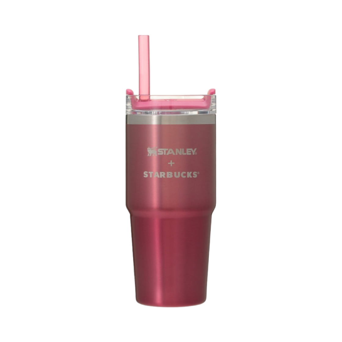 스타벅스 쓰리웨이 스테인리스 스틸 텀블러 스탠리 그라디언트 크랜베리 414ml(Starbucks 3Way Stainless Steel Tumbler Stanley Gradient Cranberry 414ml) - 1