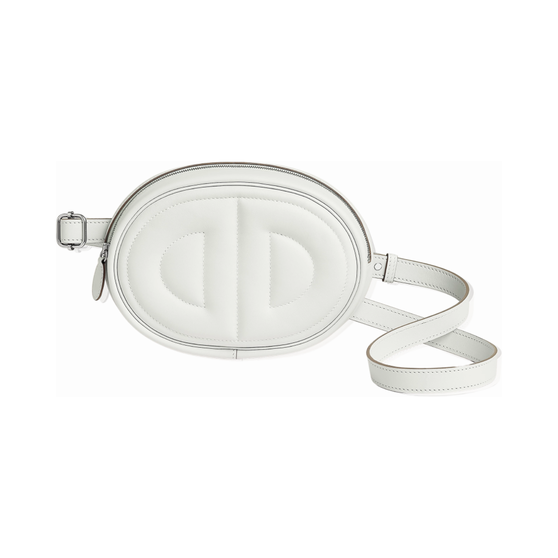 에르메스 인 더 루프 베르소 벨트백 스위프트 & 팔라듐 하드웨어 뉴 화이트 베쥬 마르파(Hermes In the Loop Verso Belt Bag Swift & Palladium New White Beige Marfa) - 1