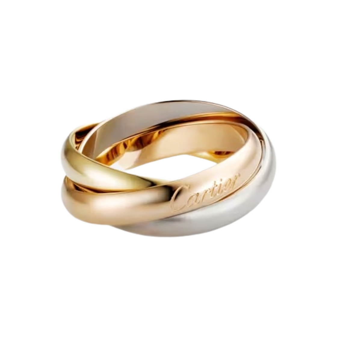 까르띠에 트리니티 링 클래식 화이트 골드 옐로우 골드 로즈 골드