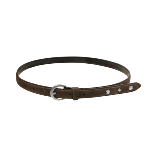 MF2479BT001MBRFR Margarin Fingers Rivet Leather Belt Brown
