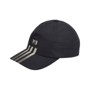 Y-3 Stripe Cap Black