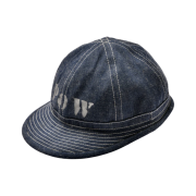The Real McCoy's Pow Denim Army Hat Modified Indigo