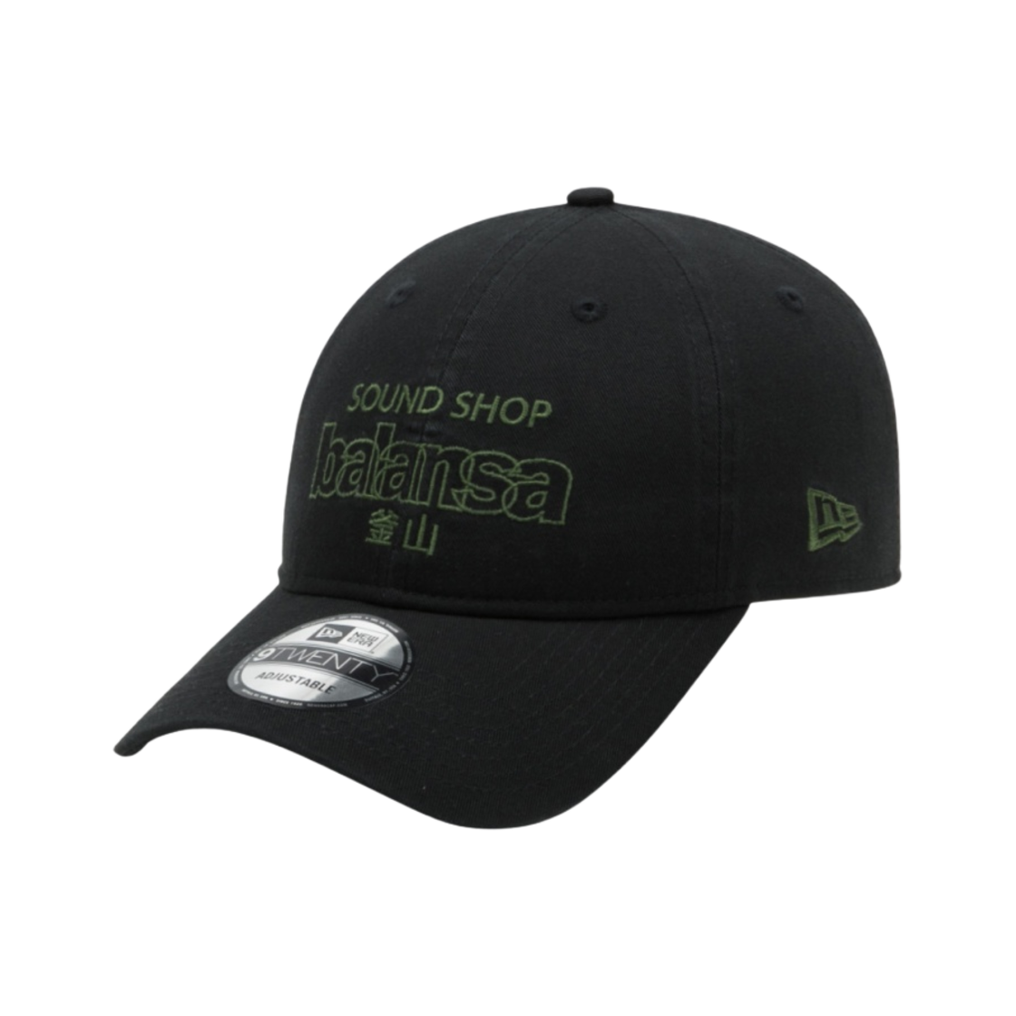 뉴에라 x 발란사 언스트럭처 볼캡 블랙 그린(New Era x Balansa Unstructured Ball Cap Black Green) - 1