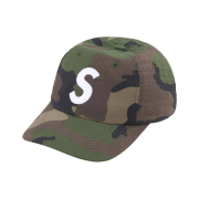 Supreme Seersucker S Logo 6-Panel Woodland Camo - 24SS