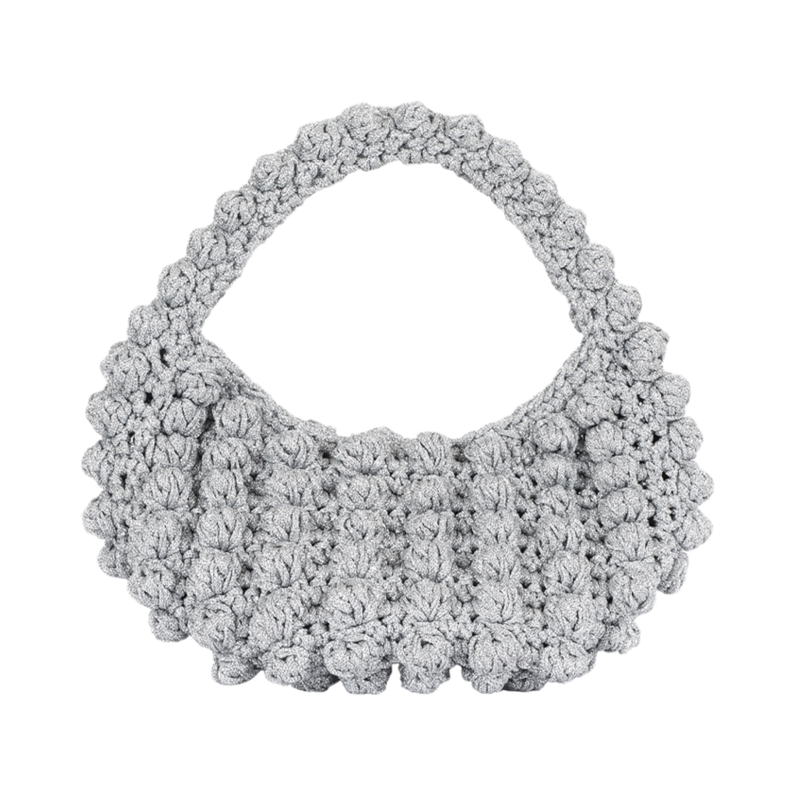 TM2D1BG01SV Third movement Bubble Knit Bag (Silver)