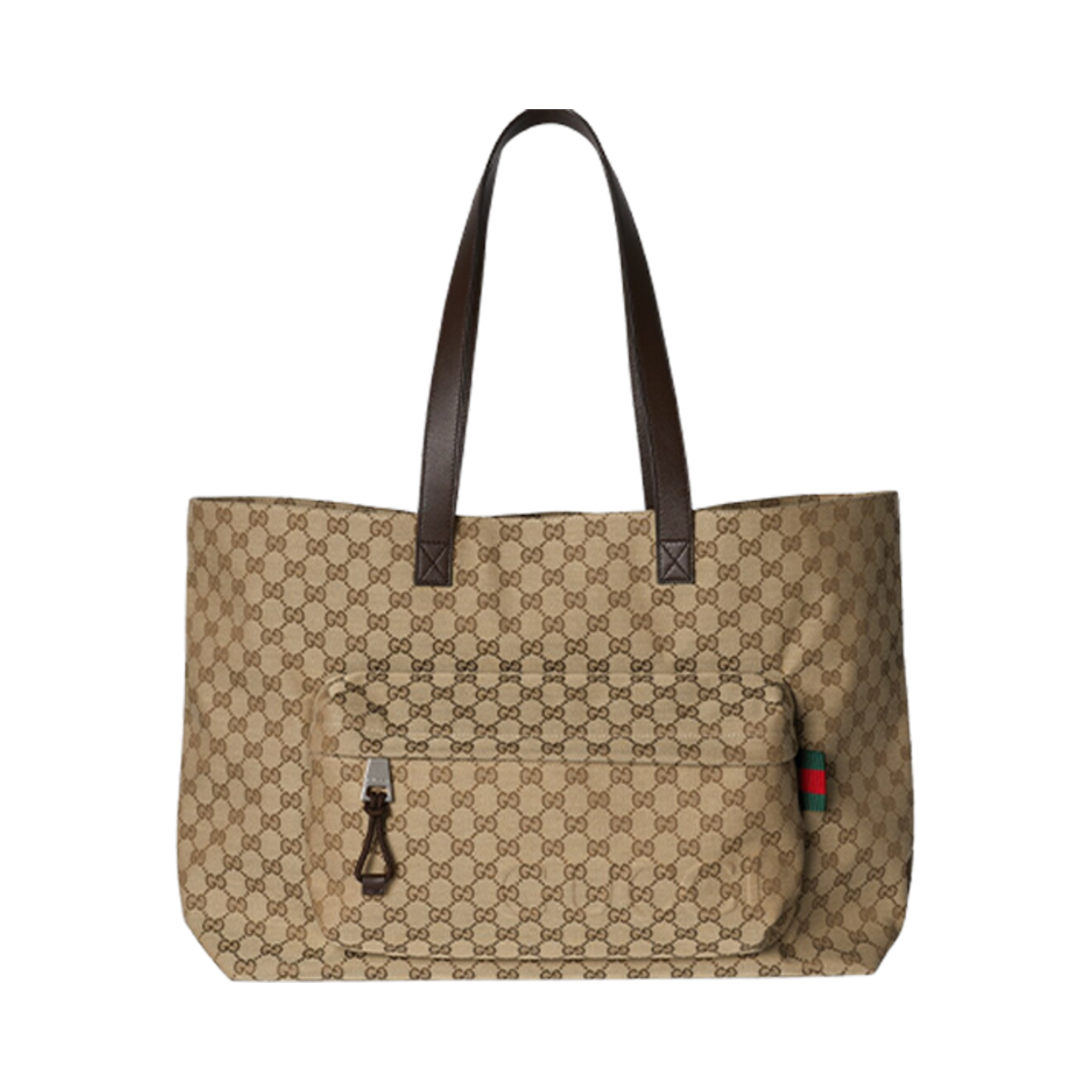 802166-FADUU-8657 Gucci Large GG Tote Bag Beige Ebony