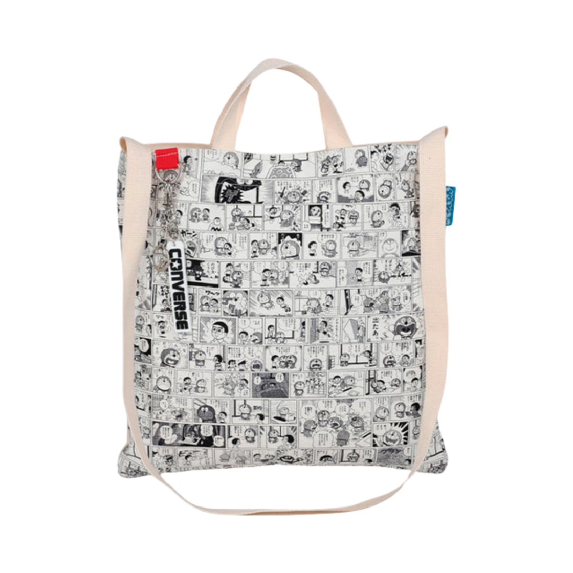 컨버스 x 도라에몽 스퀘어 토트백 아이보리(Converse x Doraemon Square Tote Bag Ivory)