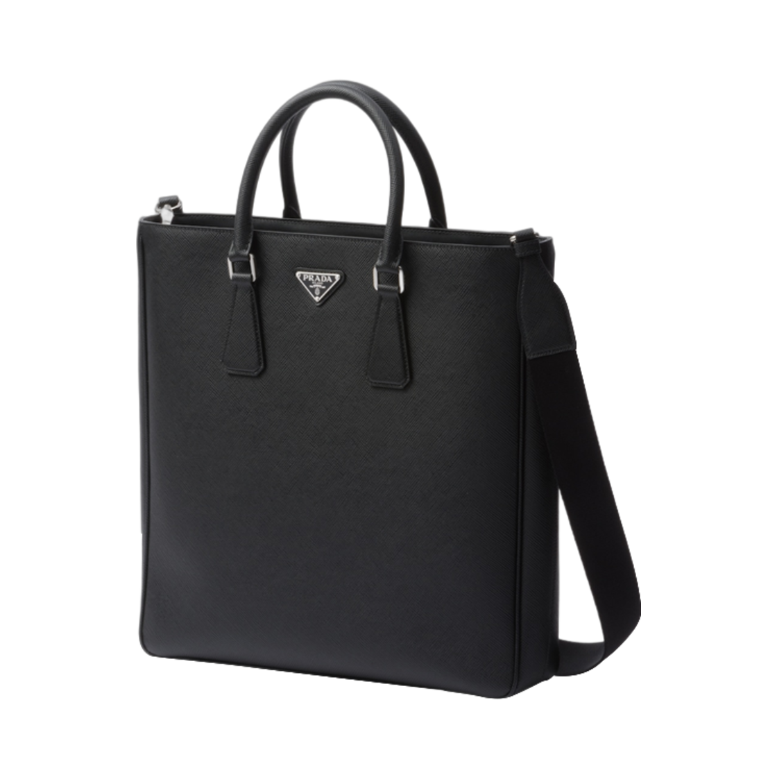 프라다 사피아노 레더 토트백 블랙(Prada Saffiano Leather Tote Bag Black) - 2