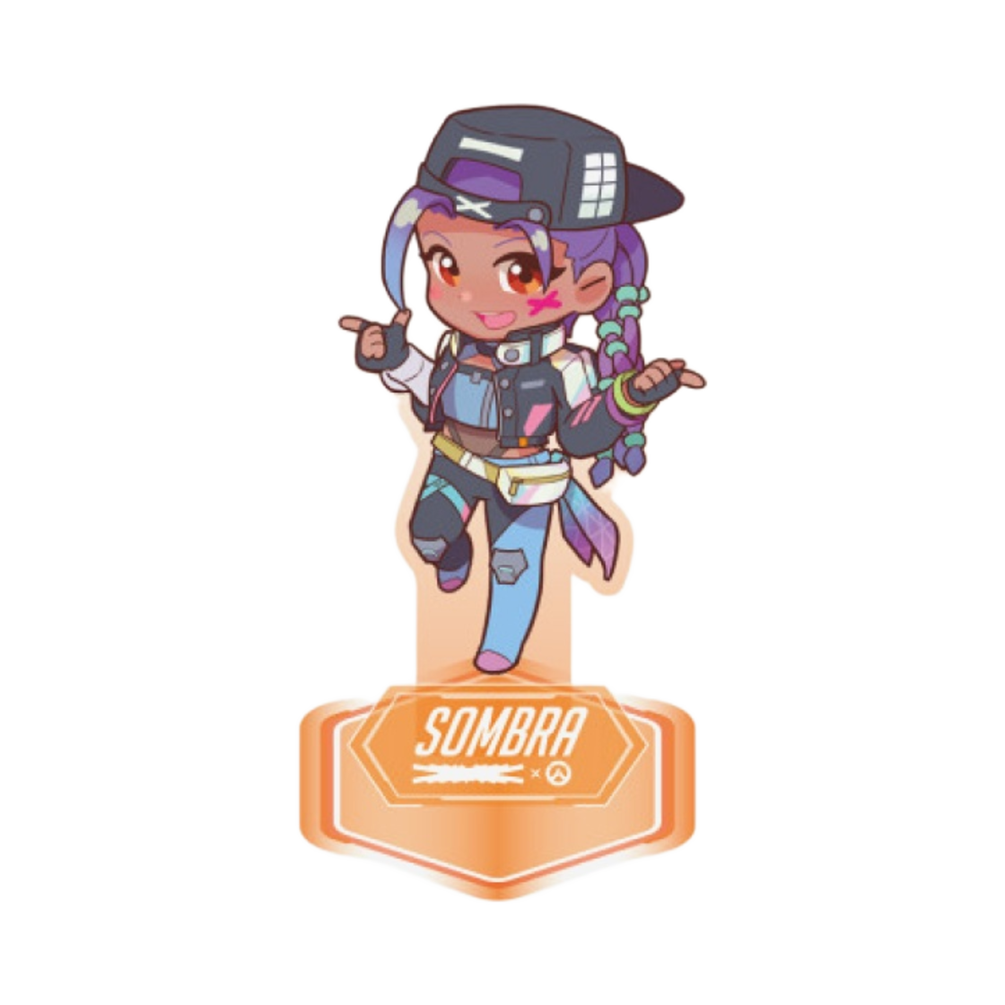 블리자드 x 르세라핌 오버워치 2 아크릴 스탠드 SD 버전 솜브라(Blizzard x LE SSERAFIM Overwatch 2 Acrylic Stand SD Ver. Sombra)
