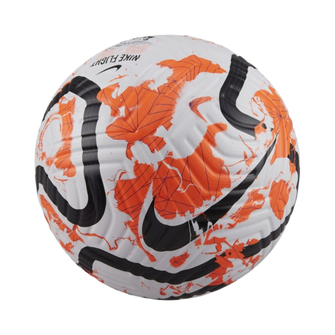 나이키 프리미어리그 플라이트 풋볼 화이트 토탈 오렌지(Nike Premier League Flight Football White Total Orange)