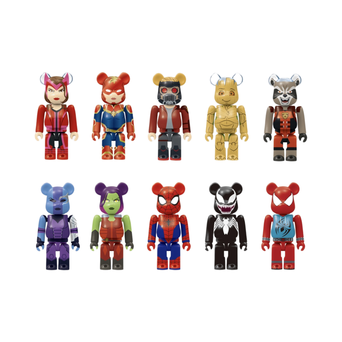 베어브릭 해피 쿠지 마블 세트 20팩 100%(Bearbrick Happy Kuji Marvel Set 20 Pack 100%) - 3