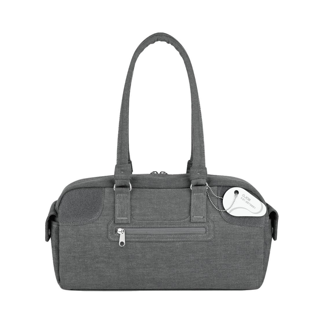 오호스 디테처블 키링 바게트 백 스톤 블루(OJOS Detachable Keyring Baguette Bag Stone Blue)