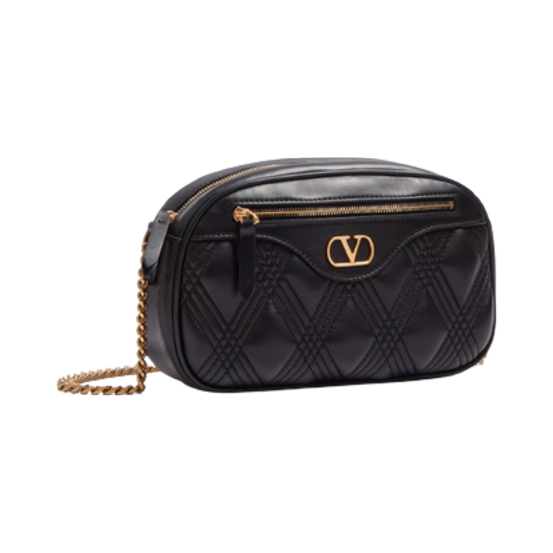 발렌티노 퀼티 67 퀼티드 나파 레더 미디움 숄더백 블랙(Valentino Quiltie 67 Medium Shoulder Bag in Quilted Nappa Leather Black) - 2