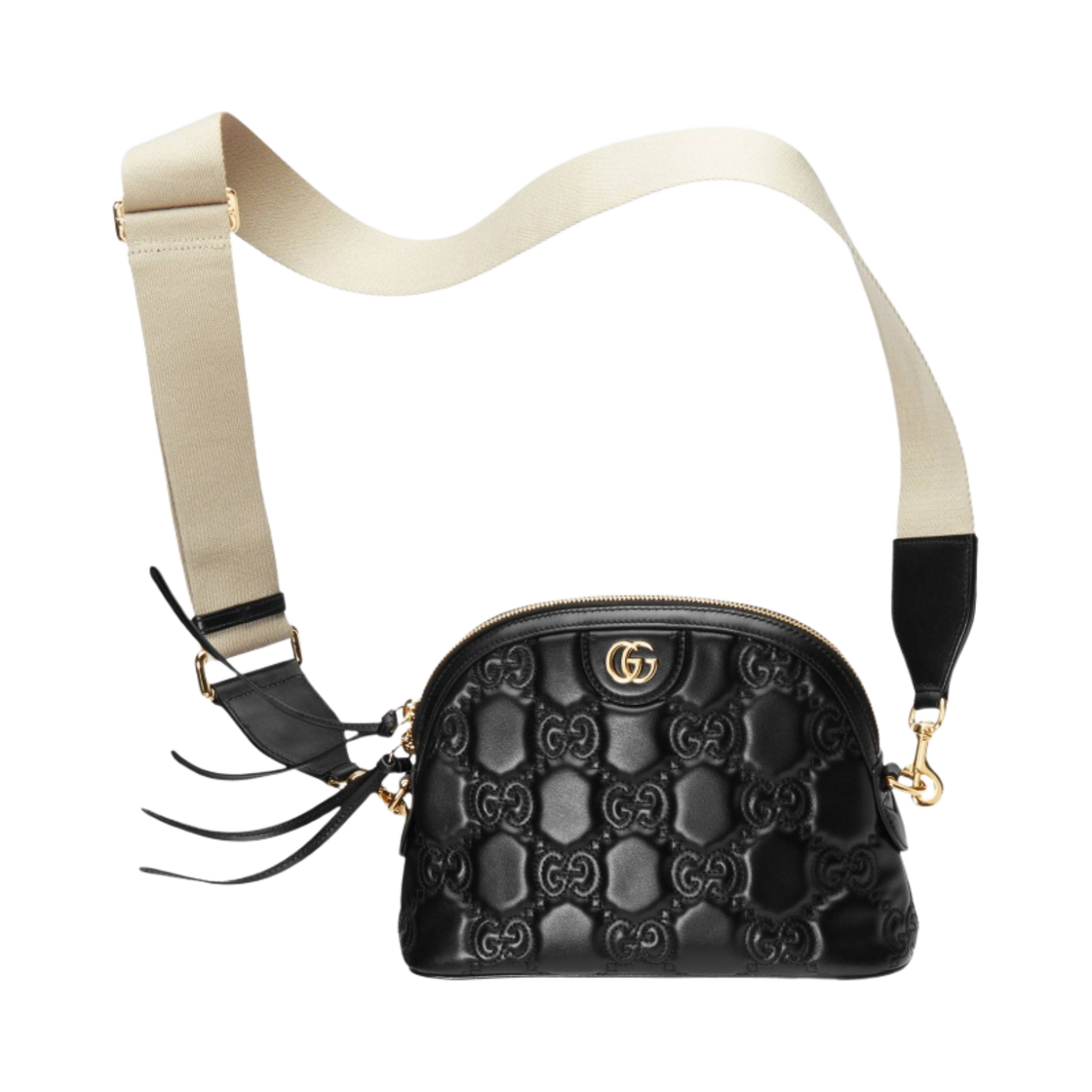 구찌 GG 마틀라세 레더 스몰 돔 핸드백 블랙(Gucci GG Matelasse Leather Small Dome Bag Black) - 5