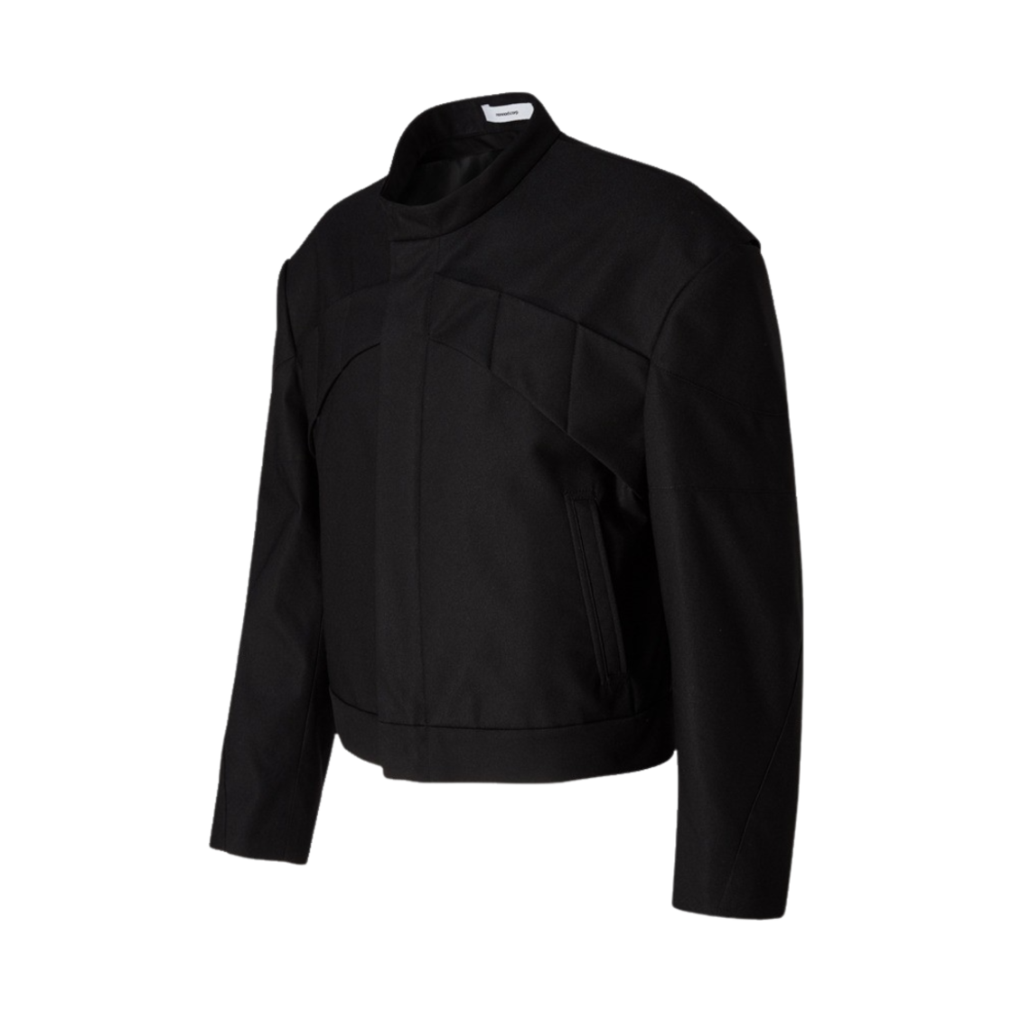 [KREAM 단독] 논노드 SS 크롭 라이더 자켓 매트 블랙([KREAM 단독] Nonnod SS Cropped Rider Jacket Matt Black)