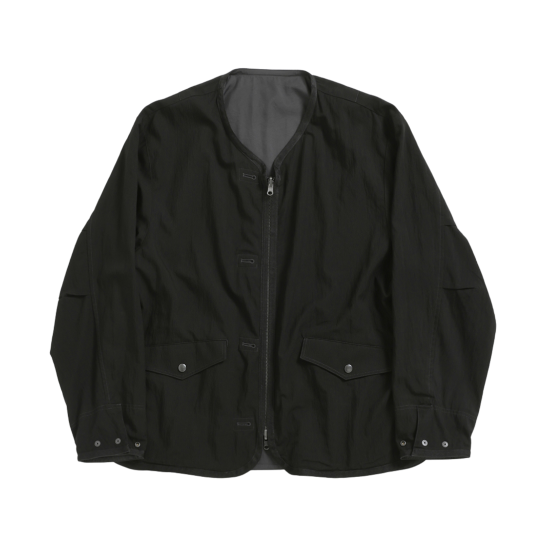 해칭룸 리버서블 라이닝 자켓 차콜 블랙(Hatchingroom Reversible Lining Jacket Charcoal Black) - 3